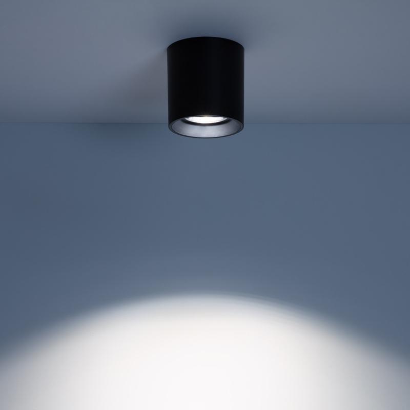 Aplique de Techo Negro con Bombilla GU10 Space