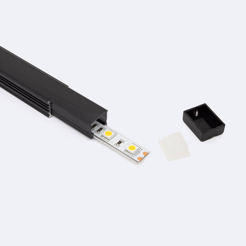 Perfil Aluminio Estanco IP65 Superficie 2m para Tira LED hasta 10 mm