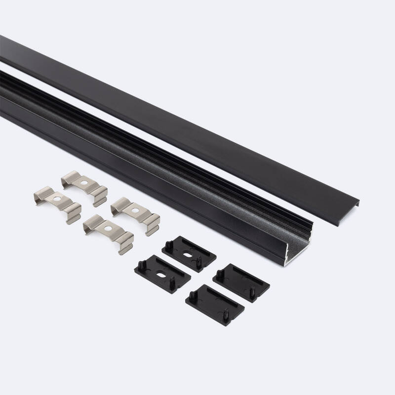 Perfil Aluminio Superficie para Tiras LED hasta 20 mm