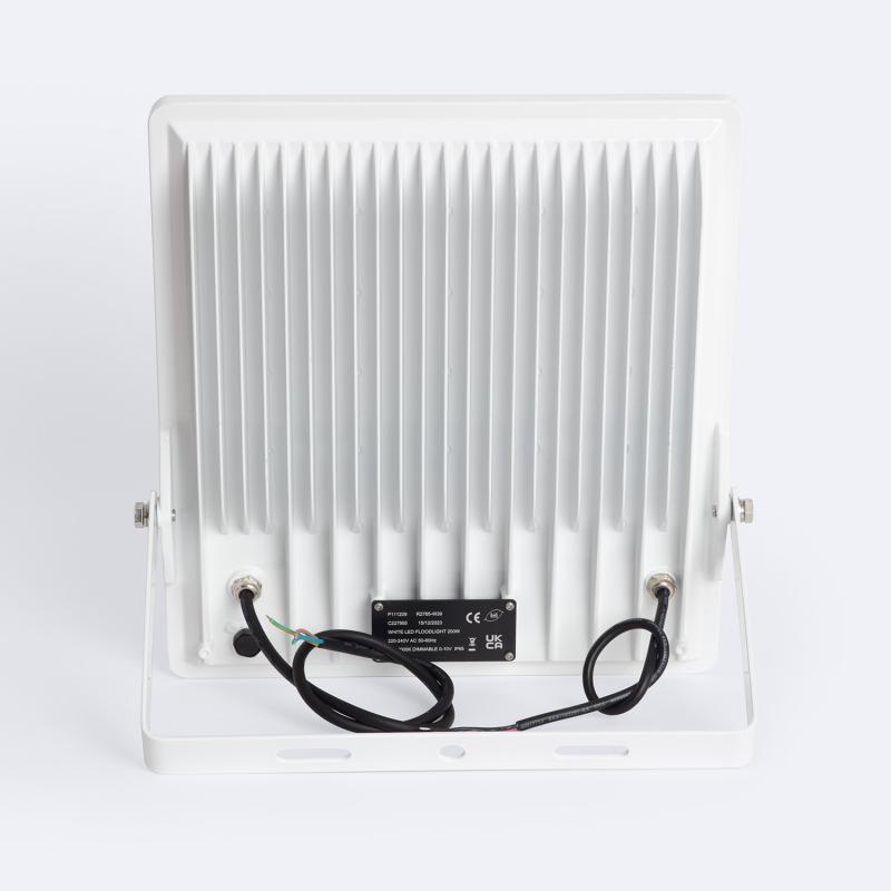 Foco Proyector LED 200W Regulable 0-10V 170 lm/W IP65 ELEGANCE Slim PRO Blanco Blanco Neutro 4000K 30º