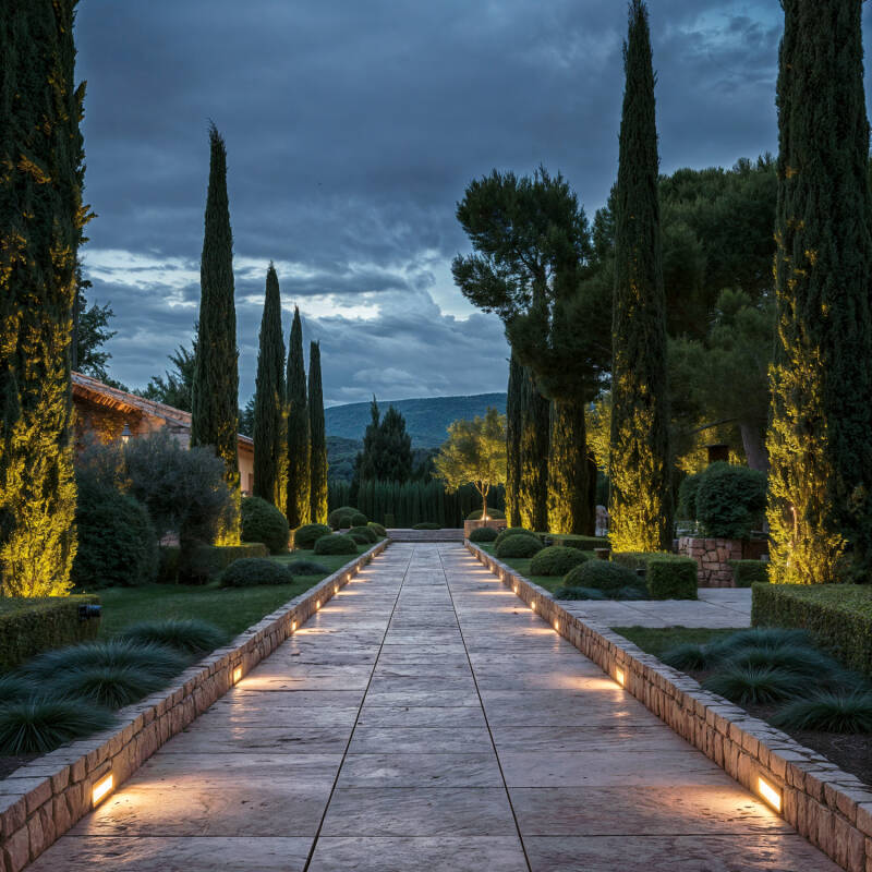 Baliza Exterior LED 7W Empotrable Pared Rectangular Negro Groult