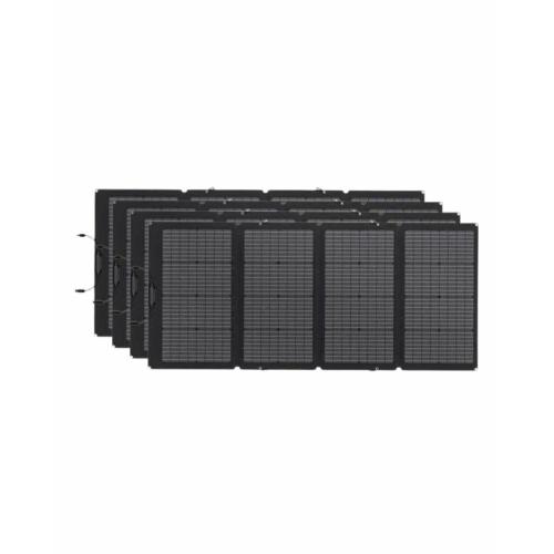 Pack 4 unidades Paneles Solares Plegables 220W 12V Bifacial Ecoflow