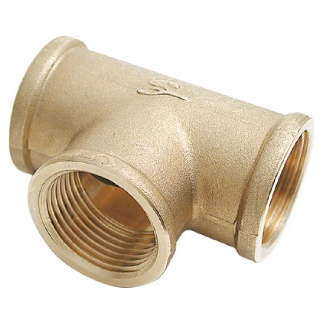 Te igual roscar H 3/4" latón Fig 130