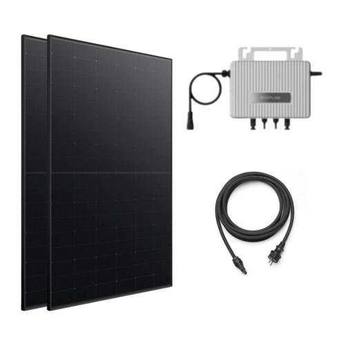 Kit Solar Balcón Enchufable 1000W con Microinversor Ecoflow 800W
