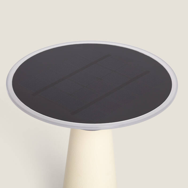 Lámpara de Mesa Solar Exterior LED Metal Portátil con Batería USB Recargable Soucha