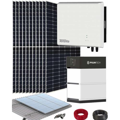 Kit Solar Híbrido Tensite 5kW con 7.1kWh Pylontech