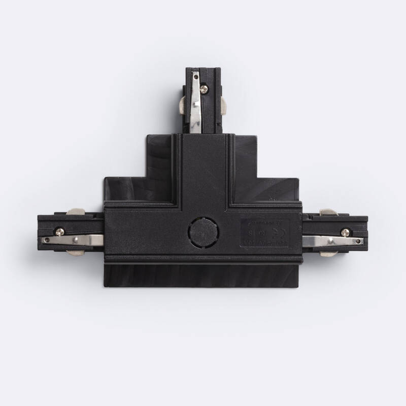 Conector 'Left Side' Tipo T para Carril Trifásico Empotrable Aluminio
