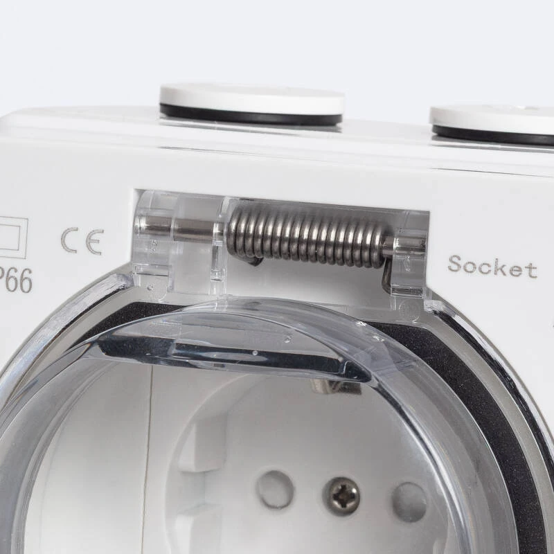 Enchufe Exterior Estanco Schuko Tipo F IP66