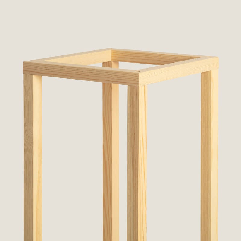 Lámpara de Pie de Madera Coba