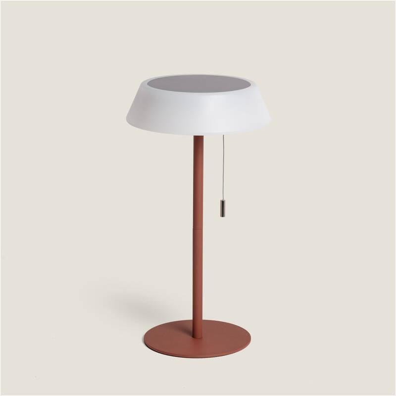 Lámpara de Mesa Solar Exterior LED 1.2W Metal Aldana
