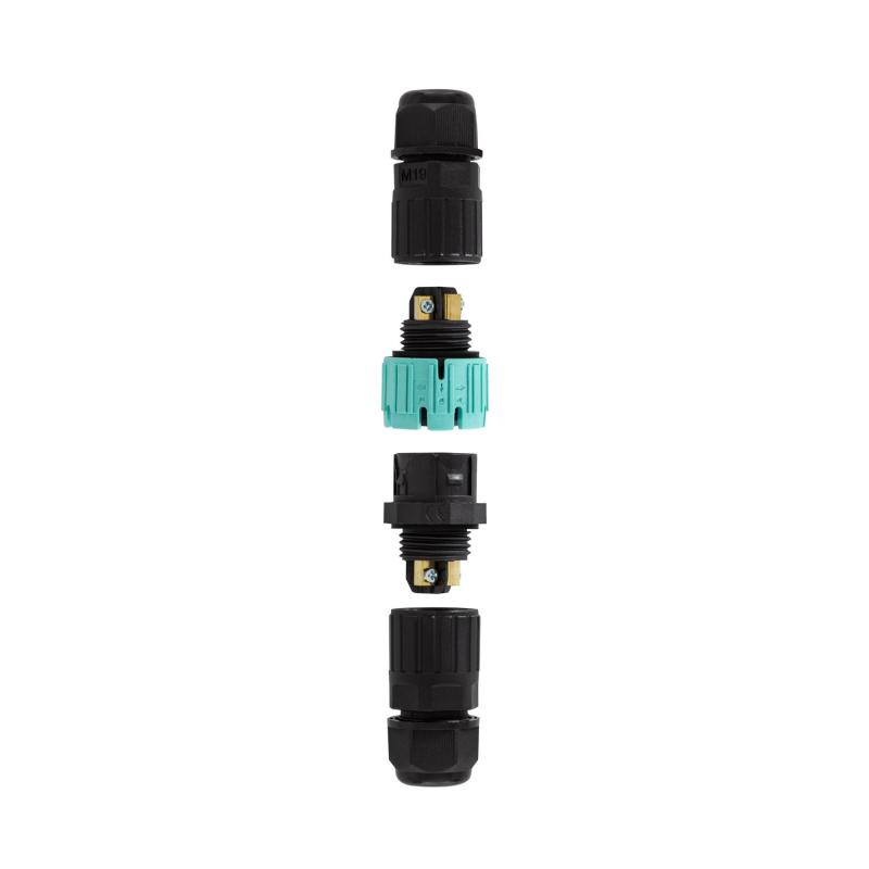 Conector de Cable Estanco Conexión Macho Hembra 3 Pines 0.5-2.5mm² IP68