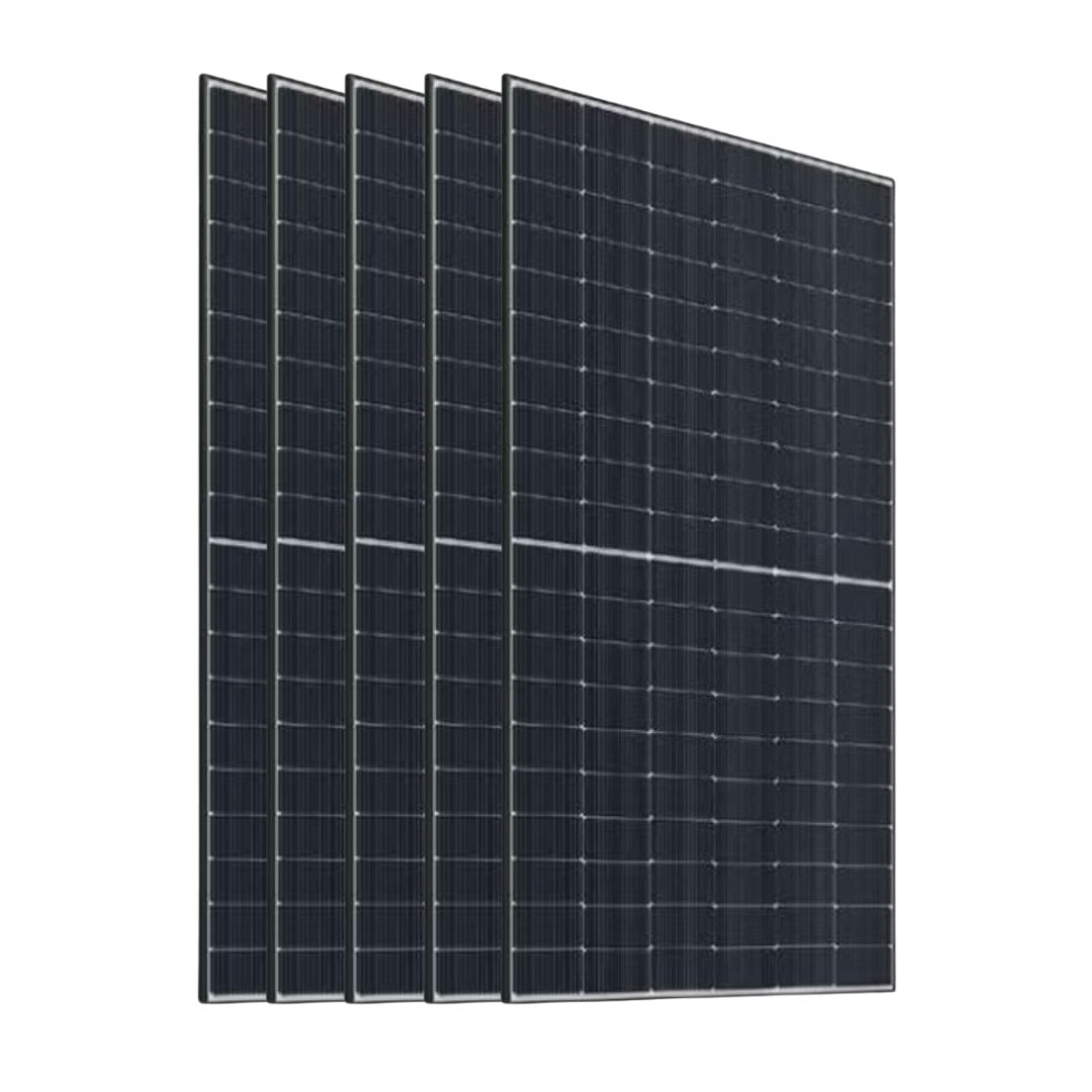 Pack 5 unidades de Placa Solar Bifacial 535W Ja Solar TOPCon N-Type Black Frame