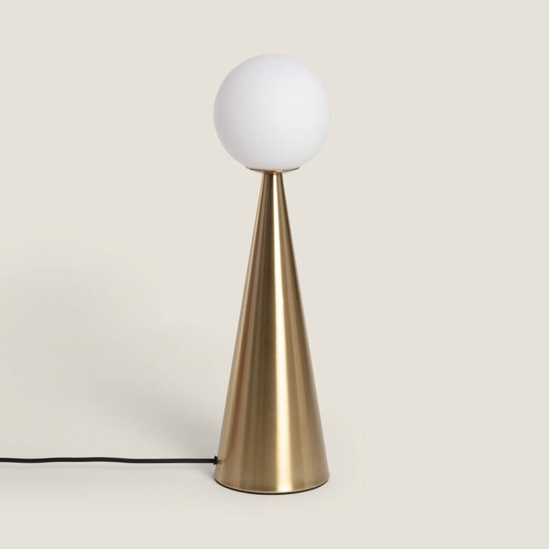 Lámpara de Mesa Metal y Cristal Hipias