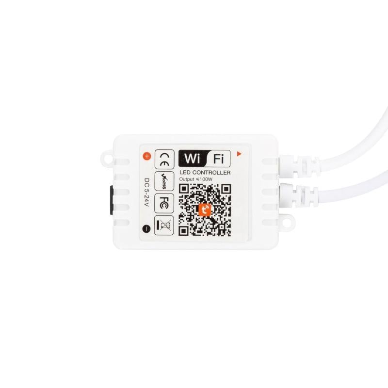 Controlador Regulador WiFi Tira LED 12/24V DC Monocolor