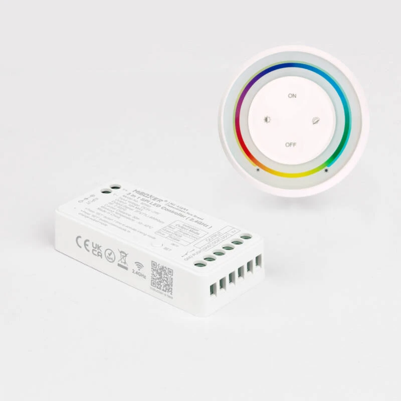 Controlador Regulador RGBW 12/24V DC + Mando RF Rainbow MiBoxer