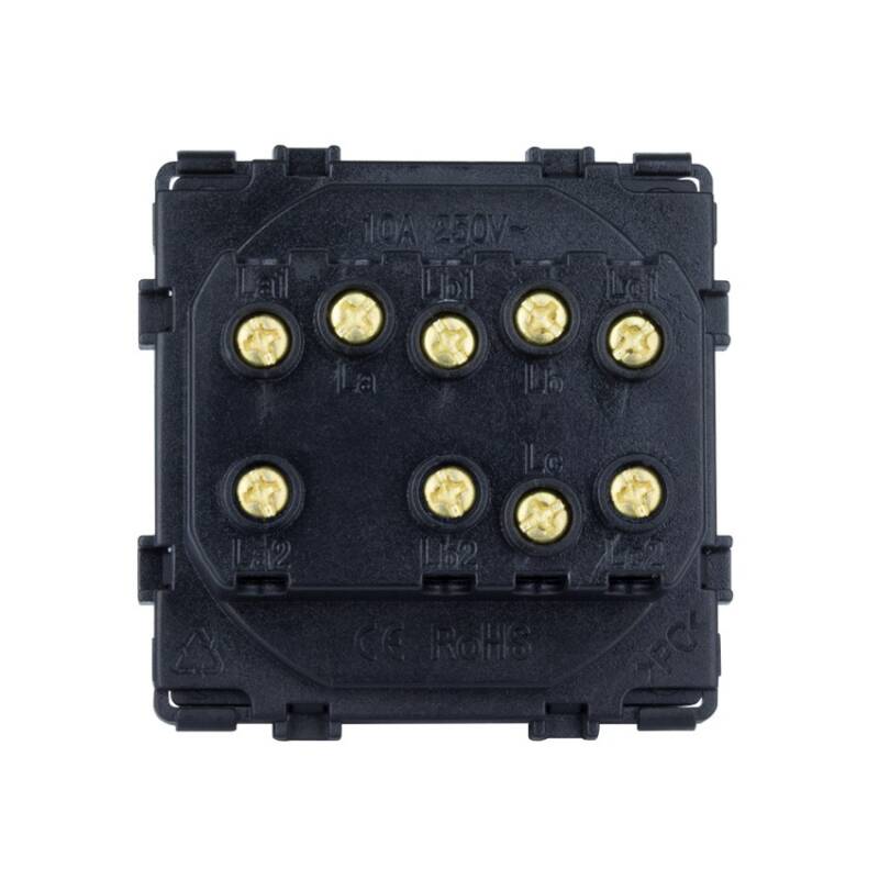 Interruptor Triple Conmutado Modern