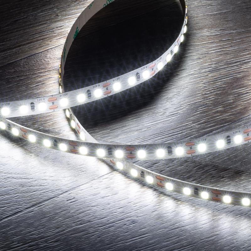 Tira LED 12V SMD 120 LED/m 5m 10W/m 1000lm/m Ancho 8mm Corte 2,5cm IP20