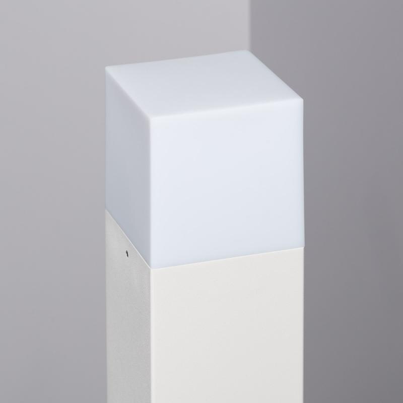 Baliza Exterior Superficie Pie 74cm con Detector de Movimiento Augusta Blanca