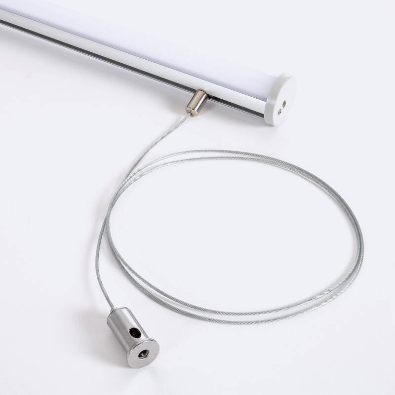 Perfil Aluminio Colgante Redondo 2m para Tira LED hasta 16 mm