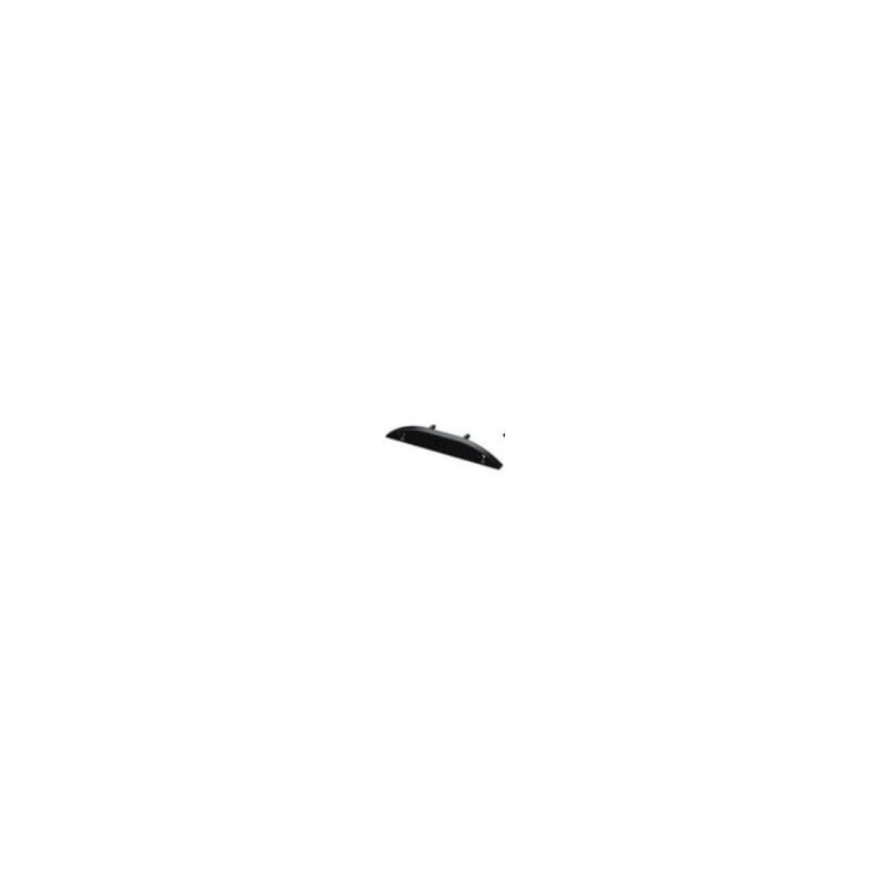 Perfil de Aluminio Superficie Semicircular 2 m Negro para Doble Tira LED hasta 12 mm
