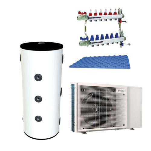 Kit Aerotermia y Suelo Radiante de 90m2 con Daikin Altherma 3 de 7,8kW