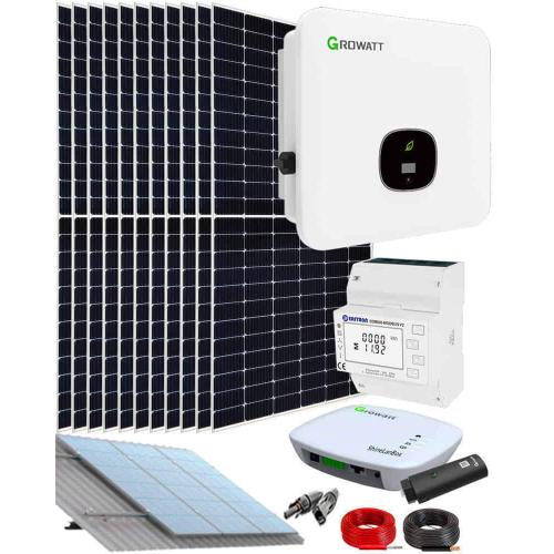 Kit Autoconsumo Trifásico Growatt 11000W 60kWhdía