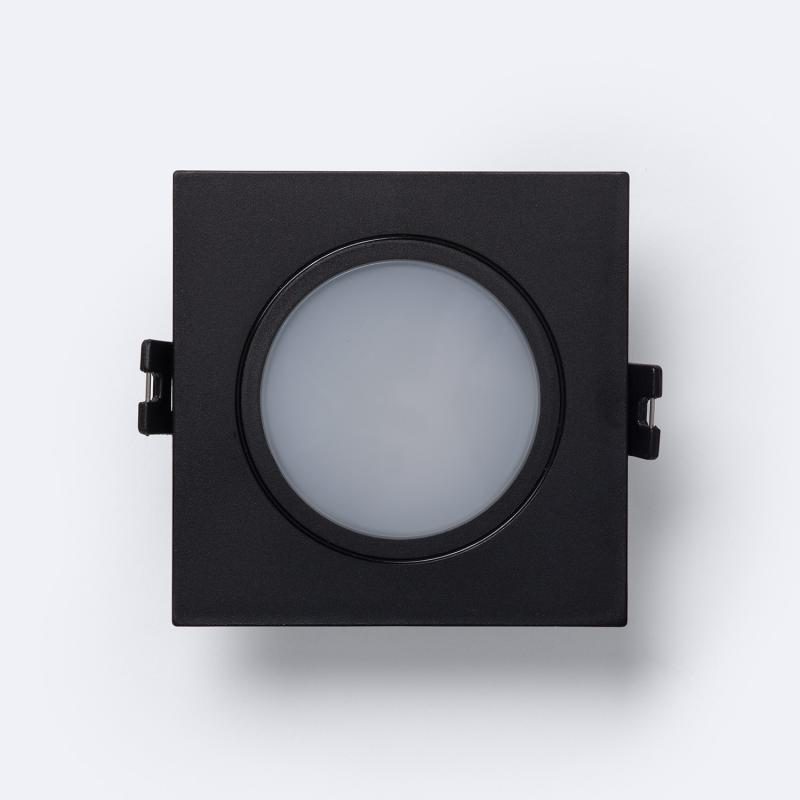 Aro Downlight Cuadrado IP65 para Bombilla LED GU10 / GU5.3 Corte Ø75 mm Maxis