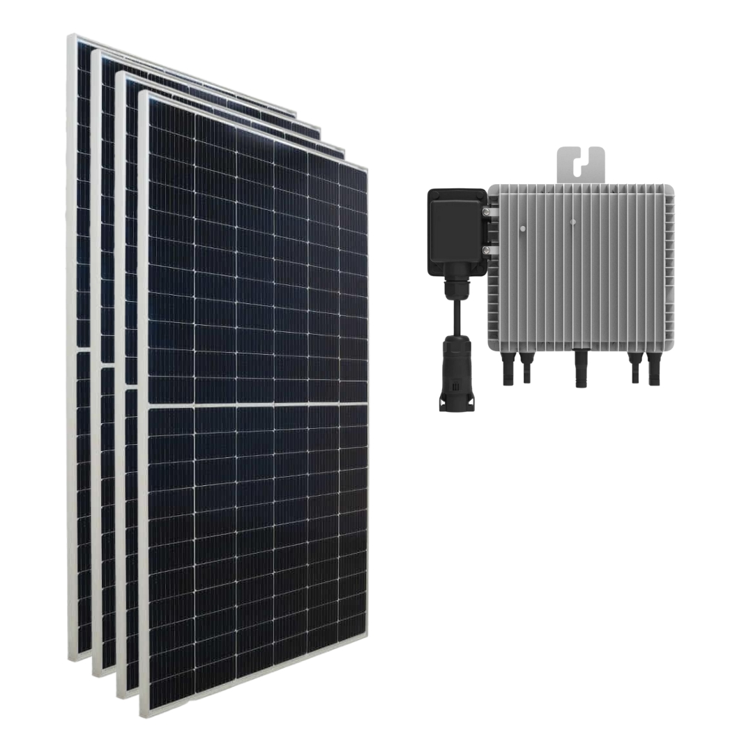 Kit Panel Solar Balcón Enchufable 2000W con Microinversor DEYE 1000W