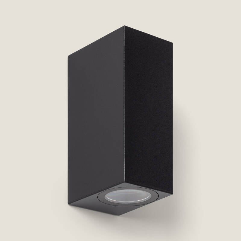Aplique de Pared Exterior Iluminación Doble Cara Miseno Negro
