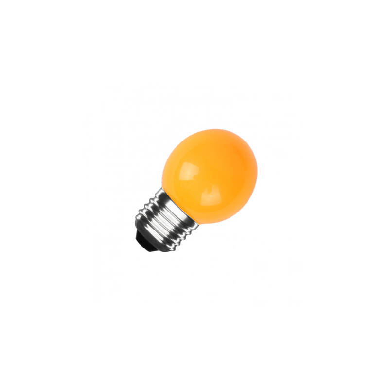 Pack 4 Bombillas LED E27 3W 300 lm G45 Naranja