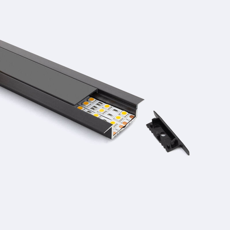 Perfil Aluminio Empotrable para Tiras LED hasta 31 mm