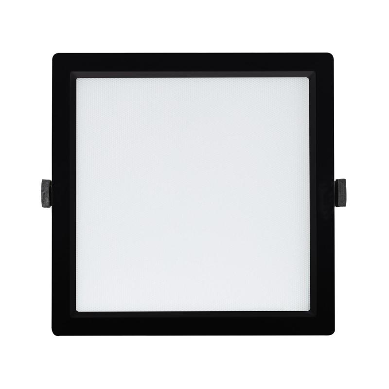 Downlight LED 40W Cuadrado SAMSUNG Aero 130 lm/W Microprismático LIFUD Corte 210x210 mm Negro