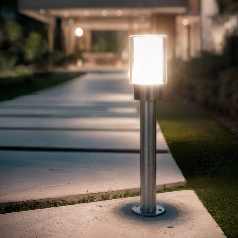 Baliza Exterior Superficie Pie 50cm Acero Inoxidable Martin
