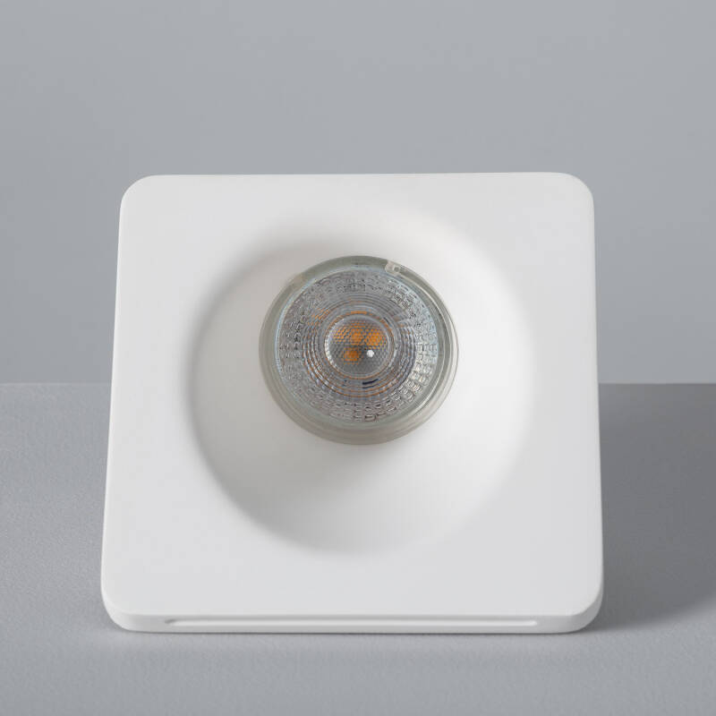 Aro Downlight Integración Escayola/Pladur Accent para Bombilla LED GU10 / GU5.3  Corte 123x123 mm UGR17