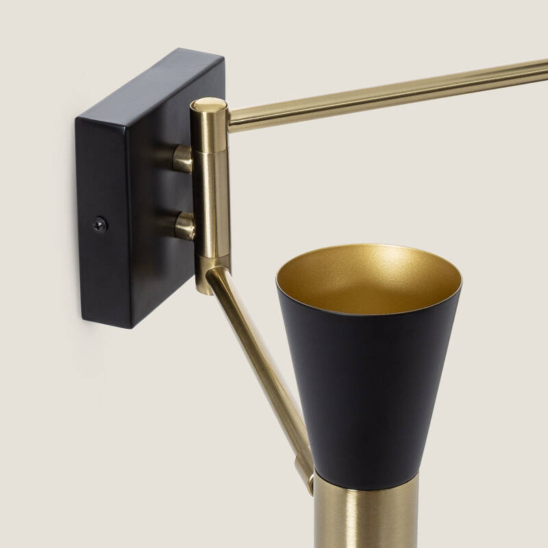 Lámpara de Pared Orientable Metal 2 Focos Jigger