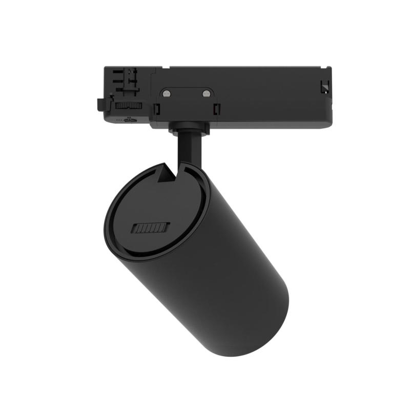 Foco Carril LED Trifásico 30W Fasano CCT Seleccionable Regulable DALI Negro