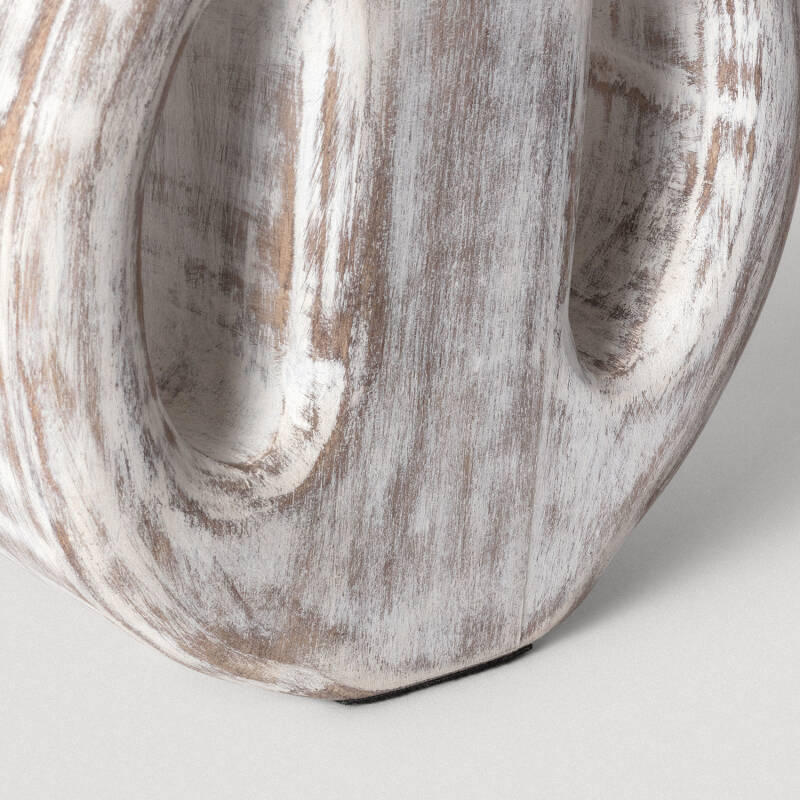 Lámpara de Mesa Madera Kunt Chandra ILUZZIA