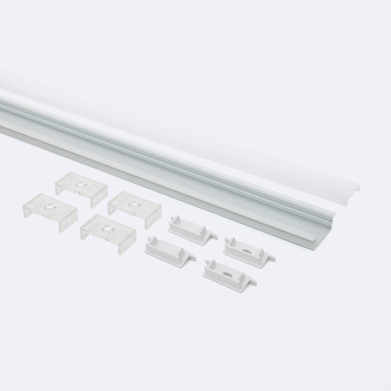 Perfil Aluminio Empotrable para Tira LED hasta 18 mm