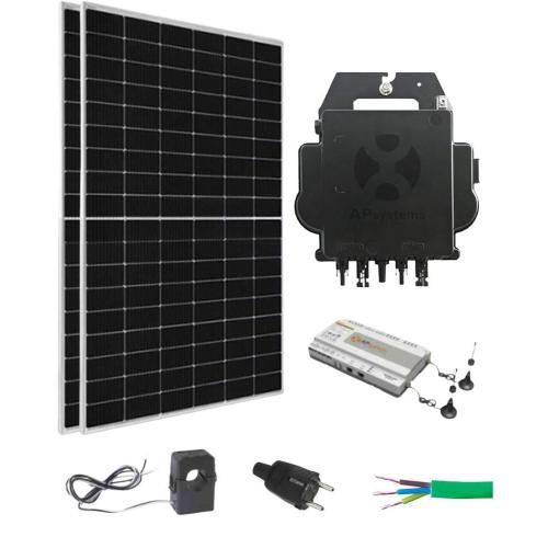 Kit Placas Solares Balcón 820W con microinversor 880W con monitorización incluida