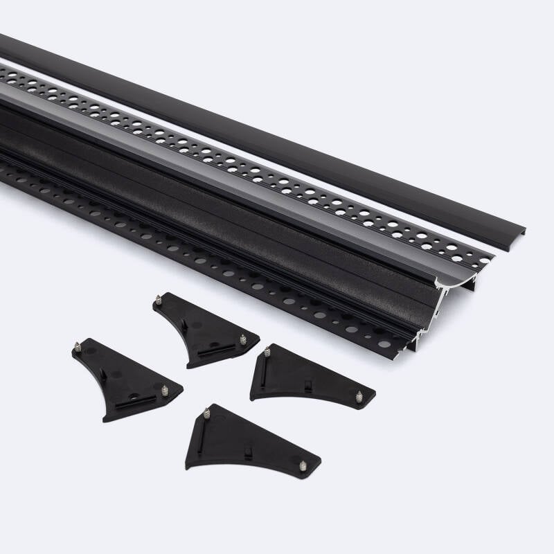 Perfil Aluminio Empotrable para Escayola / Pladur para Tira LED hasta 20mm