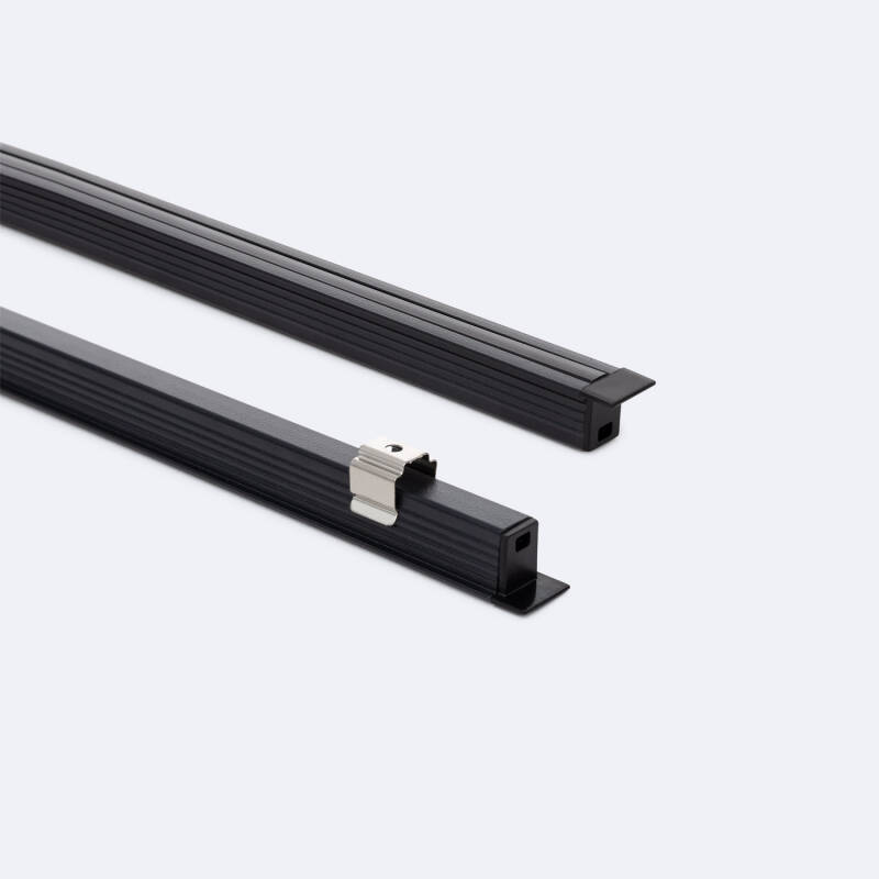 Perfil Aluminio Empotrable 2m para Tira LED hasta 6 mm