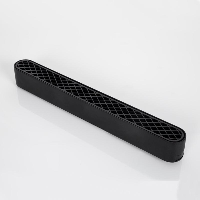 Foco Carril Lineal LED Magnético 25mm SuperSlim 12W 48V Negro Grid 222mm