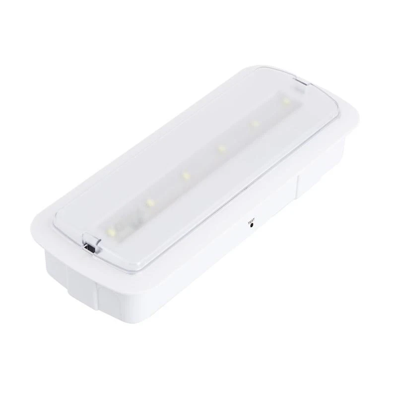 Luz Emergencia LED 3W 200lm Permanente/No Permanente 3 Horas de Autonomía con Autotest