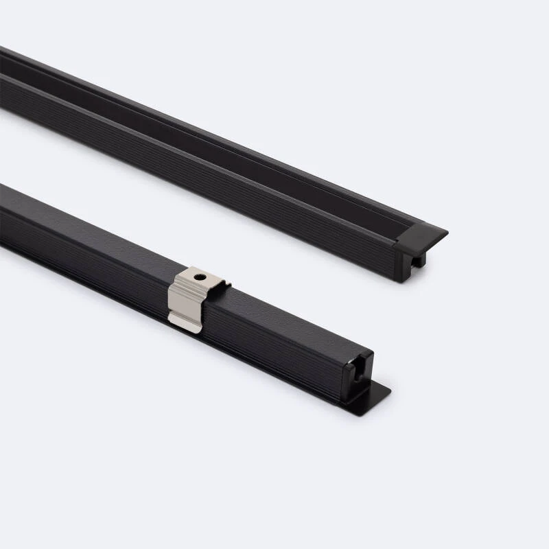 Perfil Aluminio Empotrable con inclinación 30º 2m para Tira LED hasta 6 mm