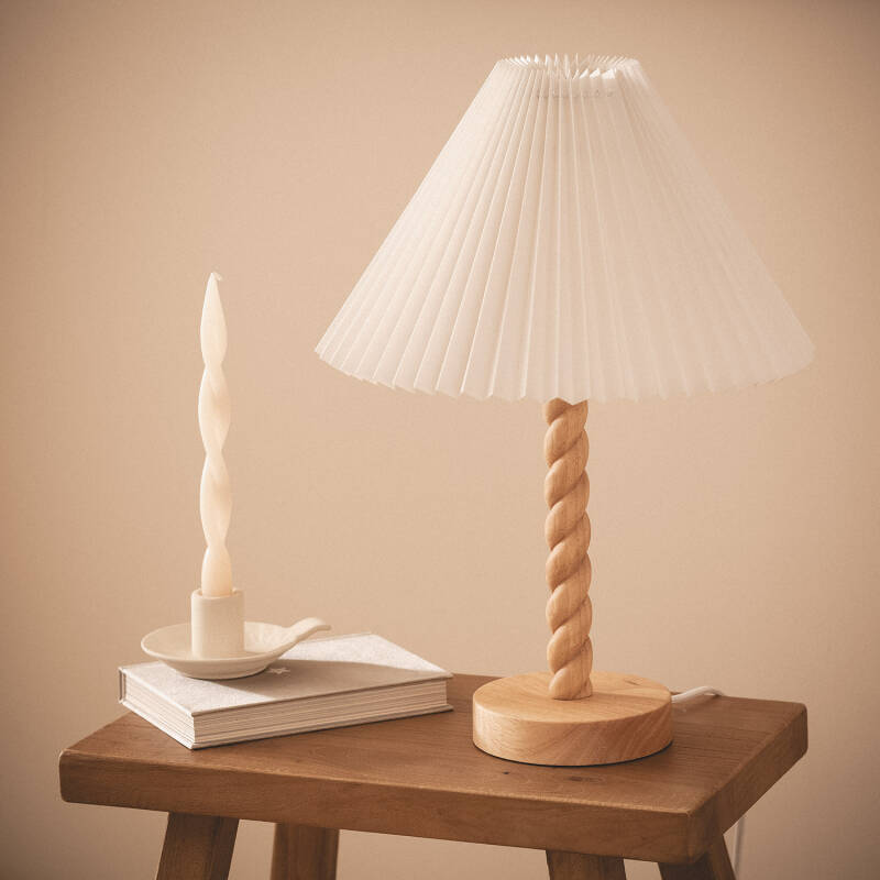 Lámpara de Mesa Madera Moorea