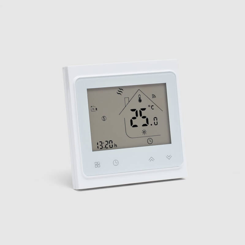 Termostato WiFi Programable Blanco Para Calefacción