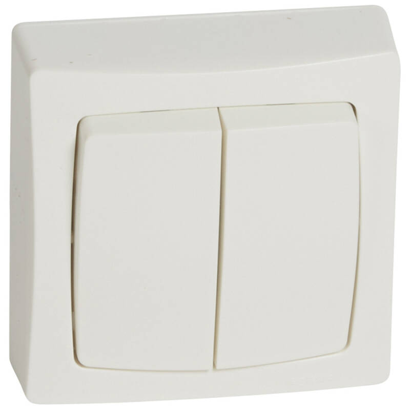 Interruptor Conmutador Doble Monoblock LEGRAND Oteo 086020