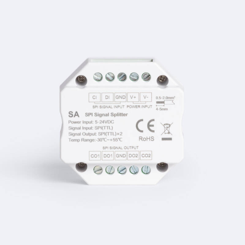 Splitter Divisor de Señal Digital SPI Monocolor/RGB/RGBW 5-12-24V SKYDANCE SA