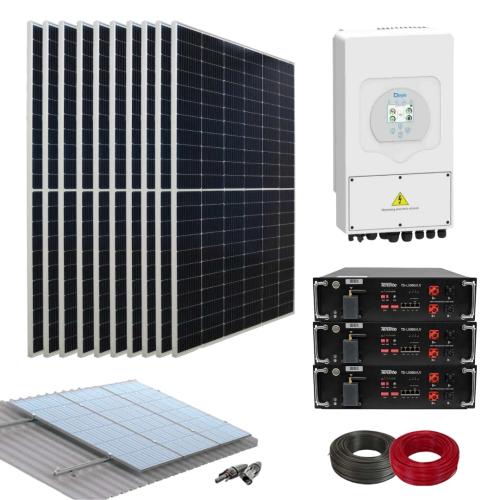 Kit Placa Solar Híbrido con Inversor Deye 5000W
