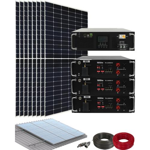 Kit Solar Vivienda Permanente 5000W 48V 18500Whdia
